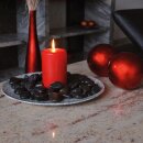 Zierkies Dekosteine schwarz poliert 10 kg, Kieselsteine Garten 2-3 cm