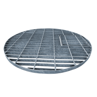 Abdeckgitter Ø 113 cm verzinkt | Bis 250 kg | Für Brunnen, Becken & Wasserspiele
