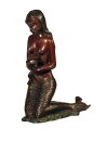 Wasserspiel, Bronze braun, "Meerjungfrau", 1/2...