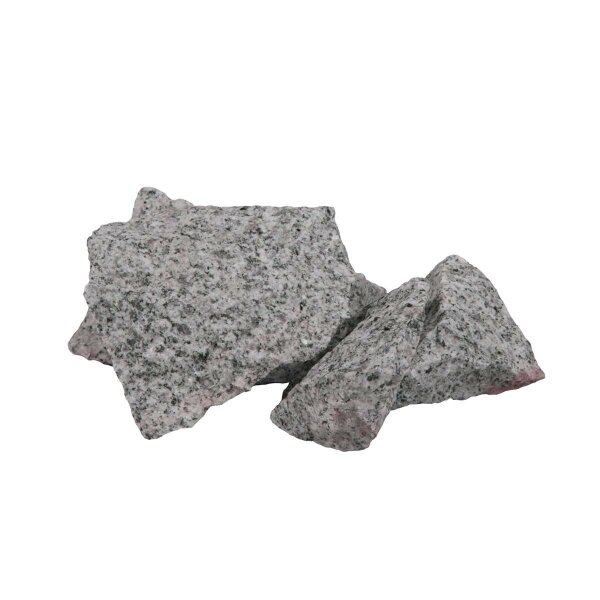Gabionenstein Granit hellgrau  spaltrauh 5-10 cm