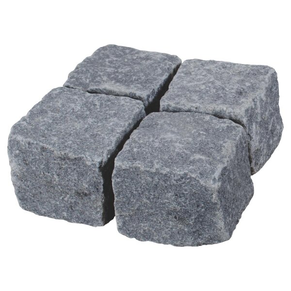 Pflaster, Granit dunkelgrau Portugal, 356, spaltrauh, 8/11 cm (lose)