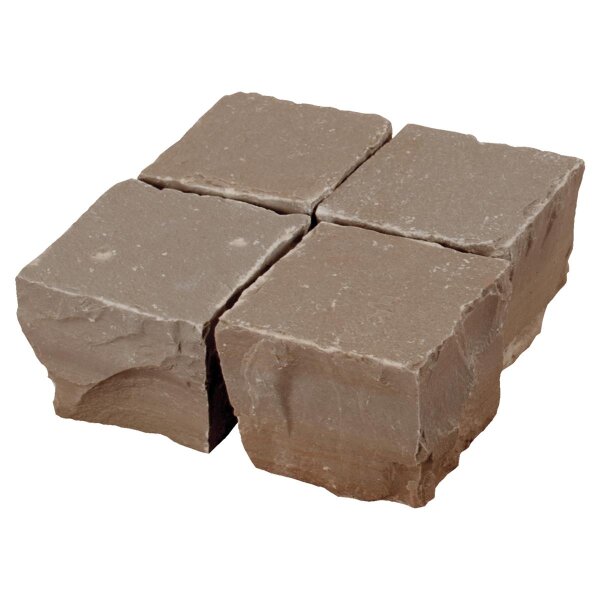 Pflaster, Sandstein Sahara Beige, 955, spaltrauh, 9x9x7-9 cm (ca. 1 to./Kiste)