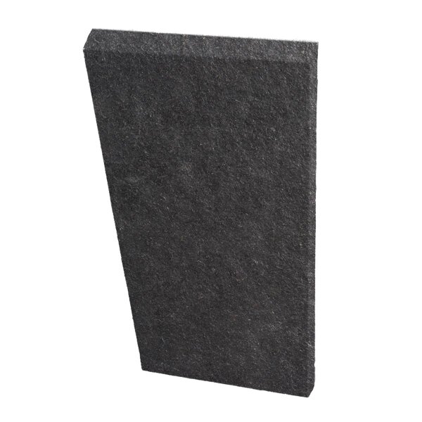 Sichtschutzplatte, Basalt, Kanten gesägt & 5 mm gefast, 507, geflammt & wassergestrahlt, 220x50x8 cm (6 Stück/Pal.)