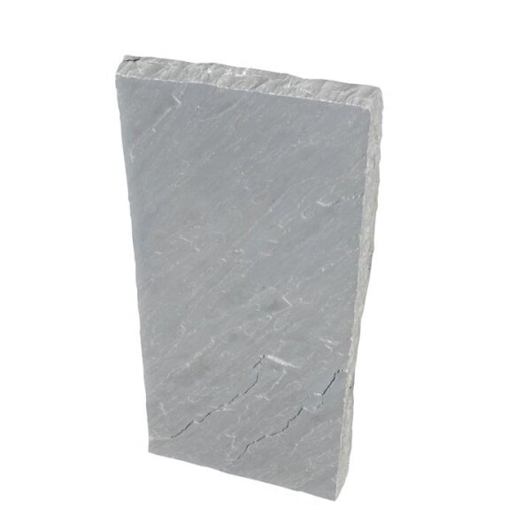 Sichtschutzplatte, Sandstein Grau, Kanten gespitzt, 915, spaltrauh, 220x70x6-8 cm (8 Stück/Pal.)