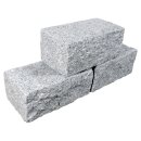 Trockenmauerstein, Granit hellgrau, 003, gestockt,...