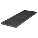 Trittstufe, Gabbro schwarz, OS gefl., VS+Köpfe pol.,...