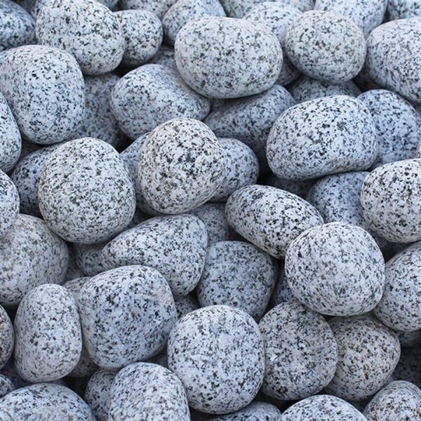 Zierkies, Granit grau, , getrommelt, 40/60 mm (ca. 0,6 to./Rollgitter)