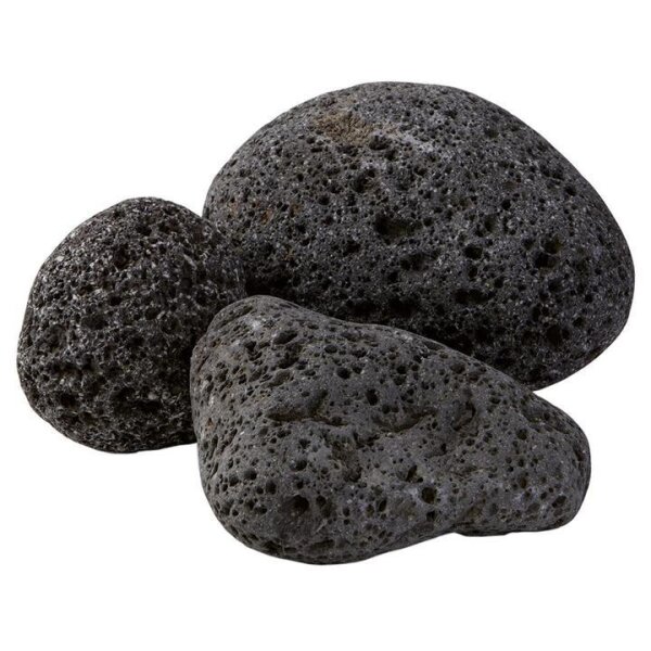 Dekostein, Lava schwarz, , getrommelt, 20-40 cm (ca. 1,0 to./Rollgitter)