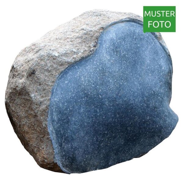 Findling, Granit schwarz, , teilgeschliffen, L=40-50 cm (Stück)
