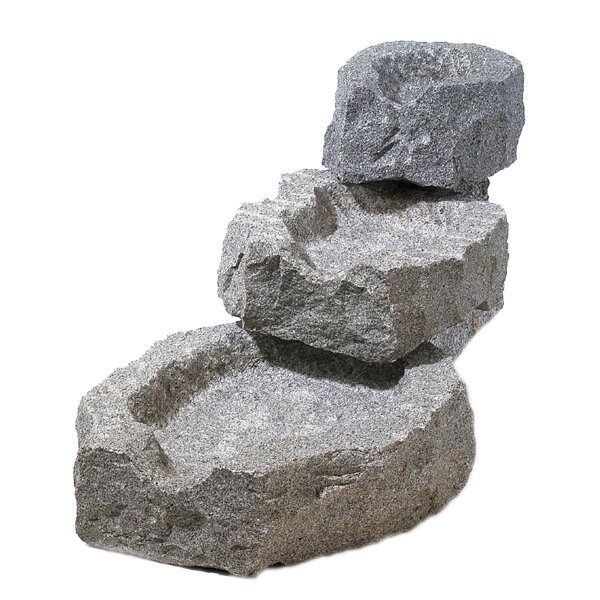 Bachlauf, Granit grau, 041, gespitzt, 60-70x40-50 cm (3 Stück/Set)