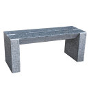 Bank, Granit dunkelgrau, 054, teilpoliert, 110x40, H=45 cm (Stück)