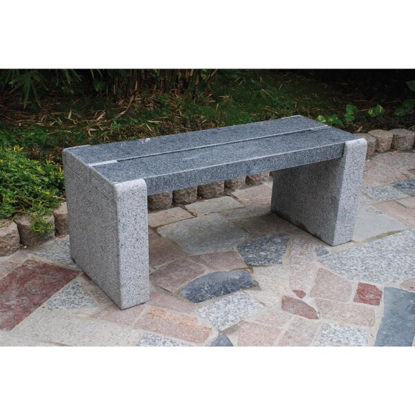 Bank, Granit dunkelgrau, 054, teilpoliert, 110x42, H=45 cm (Stück)