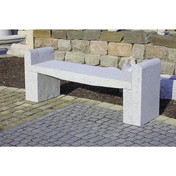 Bank, Granit grau, 041, gestockt, 150x40x60 cm (Stück)