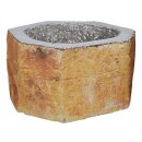 Blumentrog, Basalt, mit Erdkruste, mehreckig, 507, natur,...