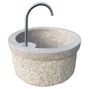 Brunnen, Granit gelb, inkl. Edelstahlauslauf we03, 082,...