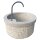 Brunnen, Granit hellgrau, inkl. Edelstahlauslauf we03, 041, gestockt, D=80, H=50 cm cm (Stück)