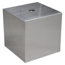 Edelstahl Wasserspiel, Cube mit 1/2 Anschluss, hellgrau,...