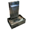 Edelstahl Wasserspiel, Galton, inkl. LED Beleuchtung...