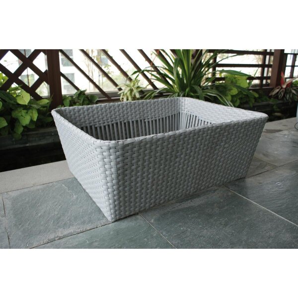 Flechtkorb hellgrau, für Becken bq057, hellgrau, 0, 76x59, H=29 cm (Stück)