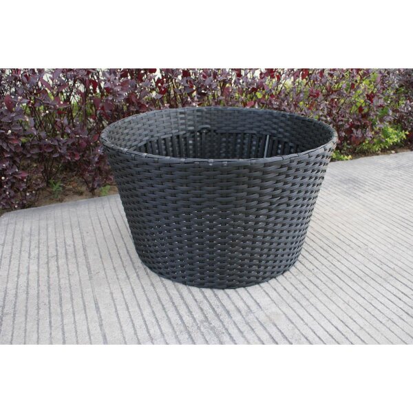 Flechtkorb schwarz, für Becken be066, schwarz, 0, D=70, H=40 cm (Stück)