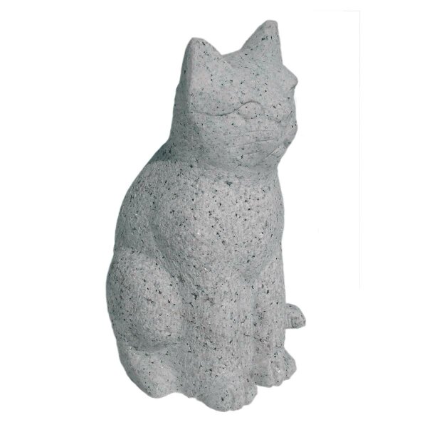 Katze, Granit grau, H=30 cm