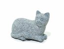 Katze, Granit grau, L=45 cm
