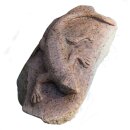 Kleintier, Eidechse auf Stein, Granit, L=30 cm