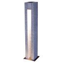 Leuchte, Granit dunkelgrau, geflammt, Leuchtmittel (LED...