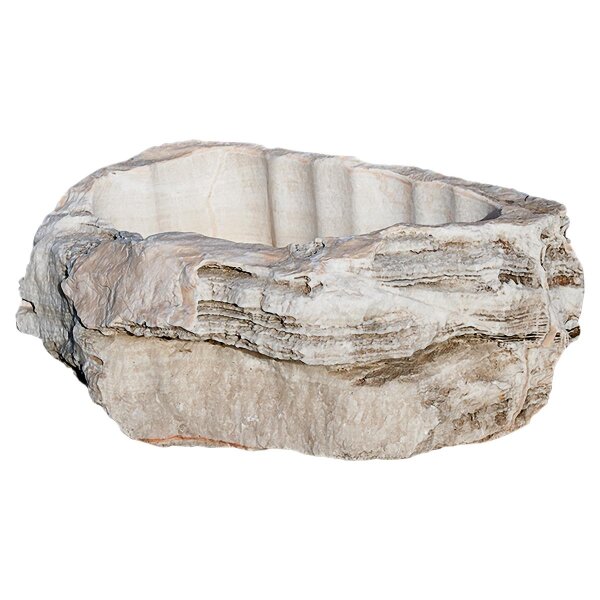 Monolithen-Blumentrog, Onyx, inkl. Abflußbohrung D=3 cm, 878, natur, 60-150x40-100x30-60 cm (Stück)