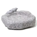 Vogeltränke, Granit grau, mit Vogelpärchen,...