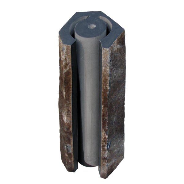 Wasserspiel, Basalt schwarz, 507, geschliffen, H=90 cm (Stück)