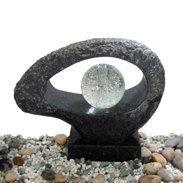 Wasserspiel-Komplettset bestehend aus Wasserspiel wt591, be066, ad066, kez0711, kep0750l, Gummidichtung, zk003v1, 054, gespitzt, 60x15, H=40 cm (Set)