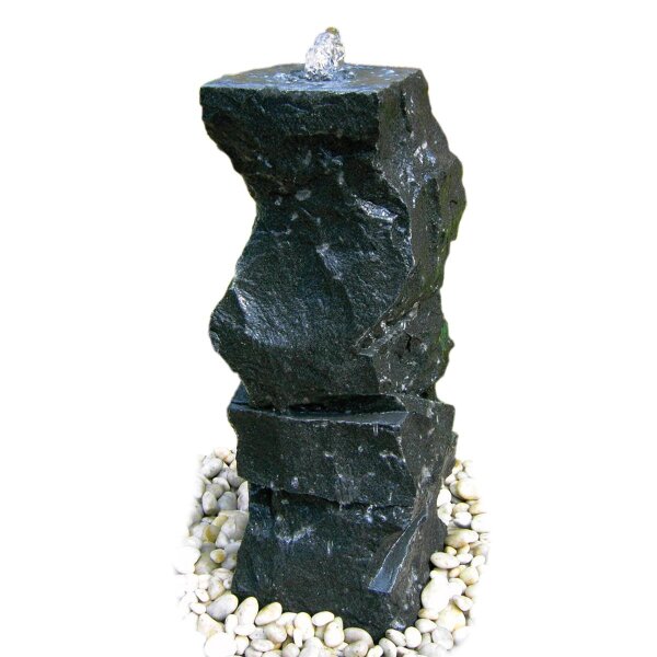 Schwarzbrunnen, Granit schwarz, 302, natur, 25x25, H=75 cm (Stück)
