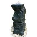 Schwarzbrunnen, Granit schwarz, 302, natur, 25x25, H=75...