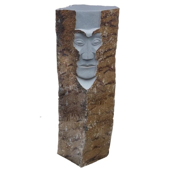 Wasserspiel, Granit schwarz, 874, natur / geschliffen, D=25-35, H=100 cm (Stück)