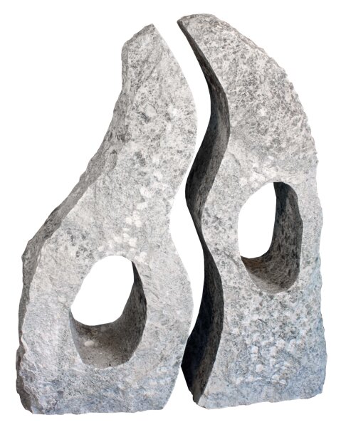 Wasserspiel, Monolithen Zwillinge, Jade Grün, natur, 377, natur, H=90 cm (Stück)