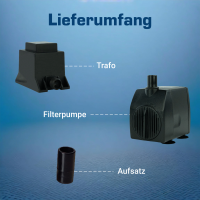 Wasserspielpumpe 950 l/h – leise 12 V Pumpe für k