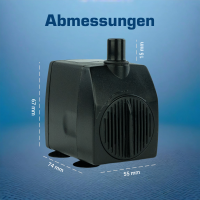 Wasserspielpumpe 950 l/h – leise 12 V Pumpe für k