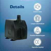 Wasserspielpumpe 950 l/h – 230 V Pumpe für Wasser