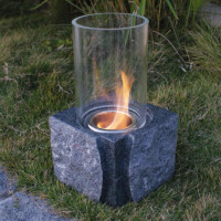 Feuerstelle, Spill, Granit dunkelgrau, f&uuml