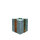 Blumentrog, Granit dunkelgrau, Schiefer, verklebt/ scharriert/ spaltrauh, dreieckig 40x40x56,5, H= 49