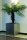Blumentrog, Edelstahl, rund konisch, ohne Abflußloch, hellgrau, glänzend, 30x30, H=45 (et0511)