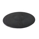 Teller, rund, flach, Granit Pearl Black, OF poliert, 300, H= 1,8, Ø 31cm