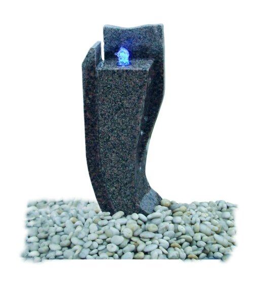 Wasserspiel Granit dunkelrot, 15x21, H=60