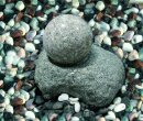 Wasserspiel Granit mit schwimmender Kugel, teilpoliert,...