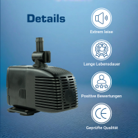 Wasserspielpumpe 1000 l/h AC – Ersatz- & Einsatzpu