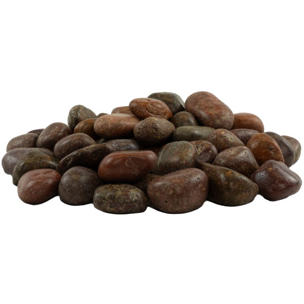 Zierkies, rot poliert ca. 2-3 cm - 20kg Sack für den Gartenbereich