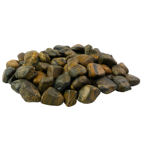 Zierkies, braun poliert ca. 2-3 cm - 20kg Sack für den Gartenbereich