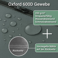 Strandkorbhülle 137cm – wasserdichte Oxford 600D 