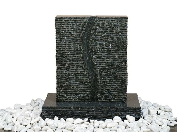Wasserspiel Wasserwand Granit schwarz, 10x40, H=60